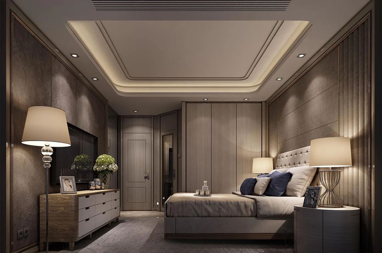 Tủ quần áo 3 cánh cửa lùa vân gỗ sang trọng