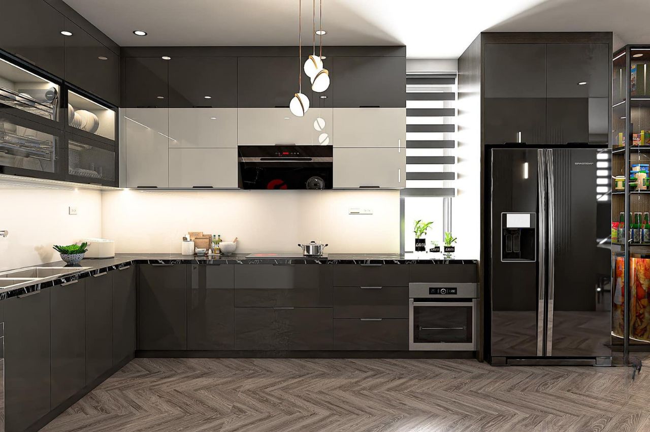 Thiết kế tủ bếp màu đen kiến tạo không gian sống sang trọng, tinh tế và đẳng cấp 6