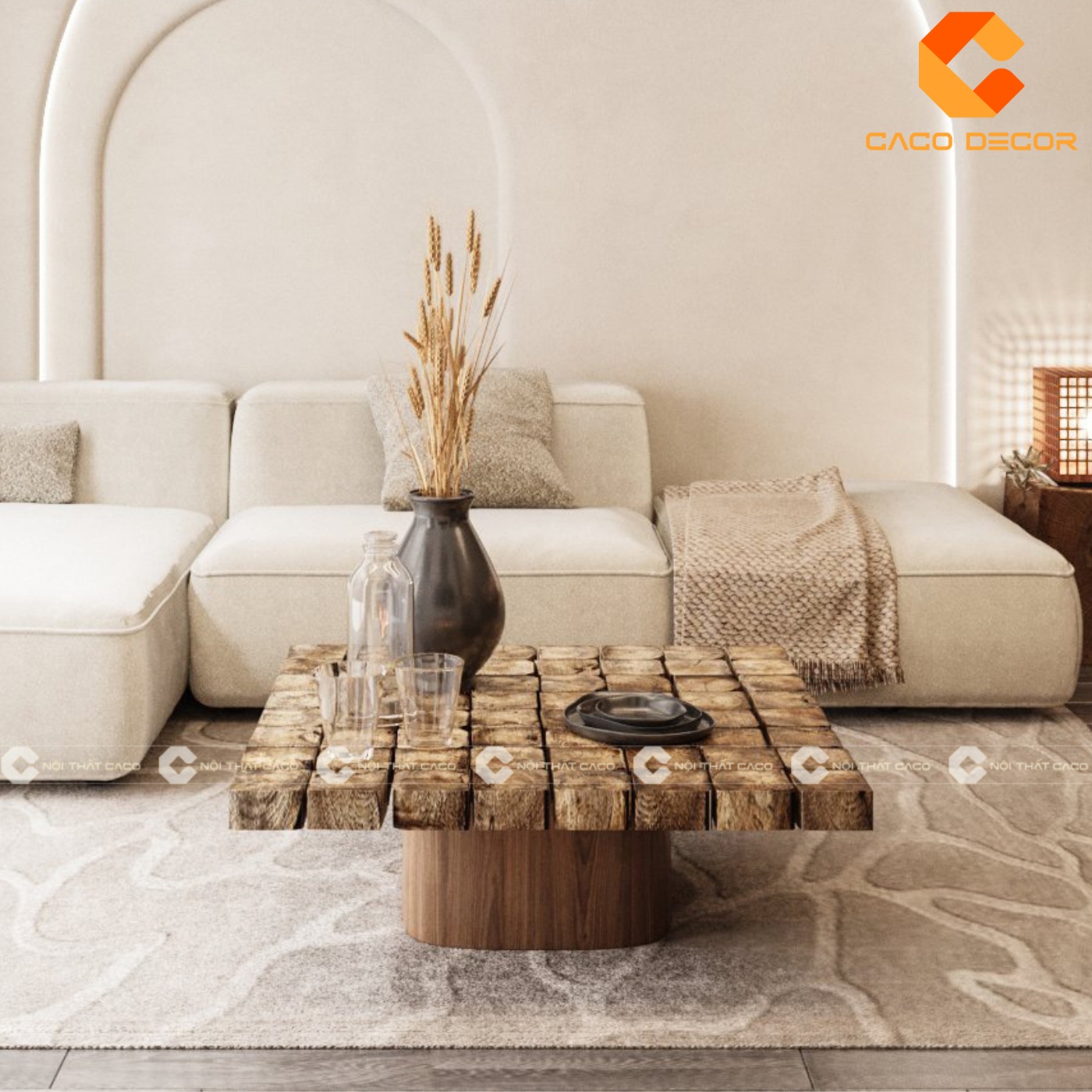 Bàn trà phù hợp với phong cách Scandinavian