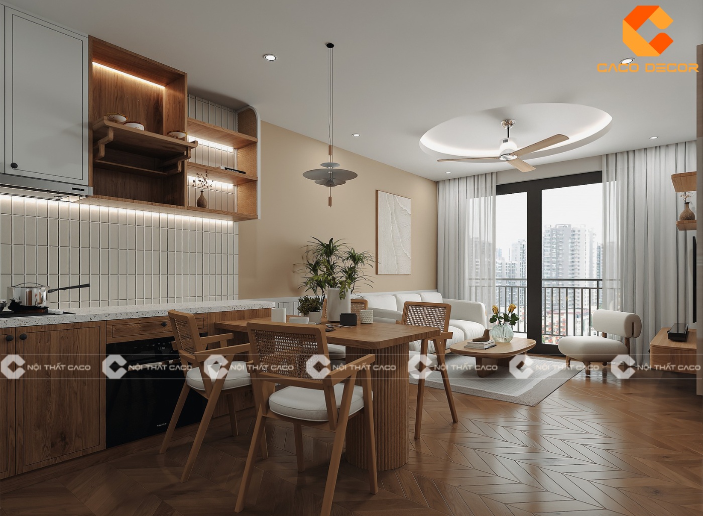 thiết kế nội thất chung cư, căn hộ 12