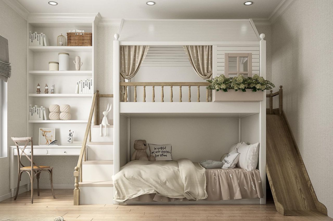Giường ngủ 2 tầng - kiểu dáng đẹp, màu sắc độc đáo | MUA TẠI CACO 2