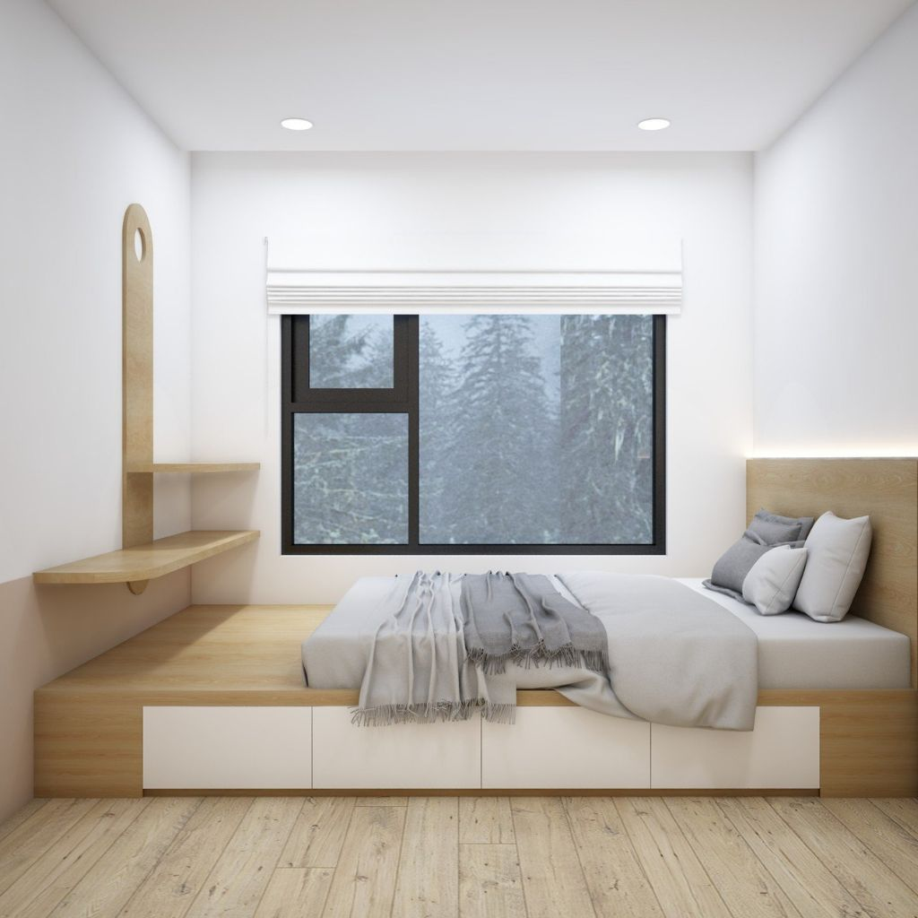 Giường 1m4 gỗ công nghiệp