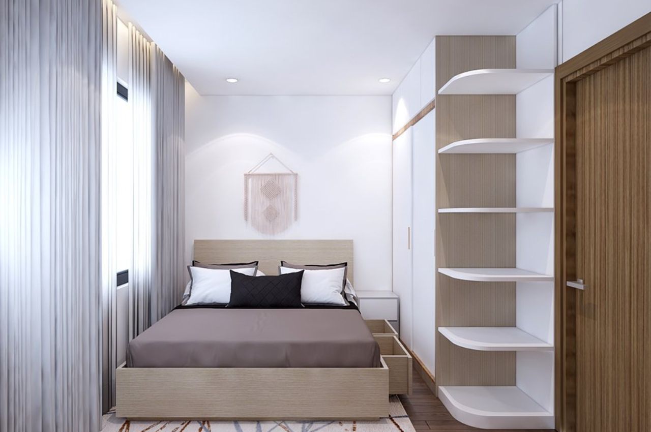 Giường ngủ dành cho bé trai tối giản