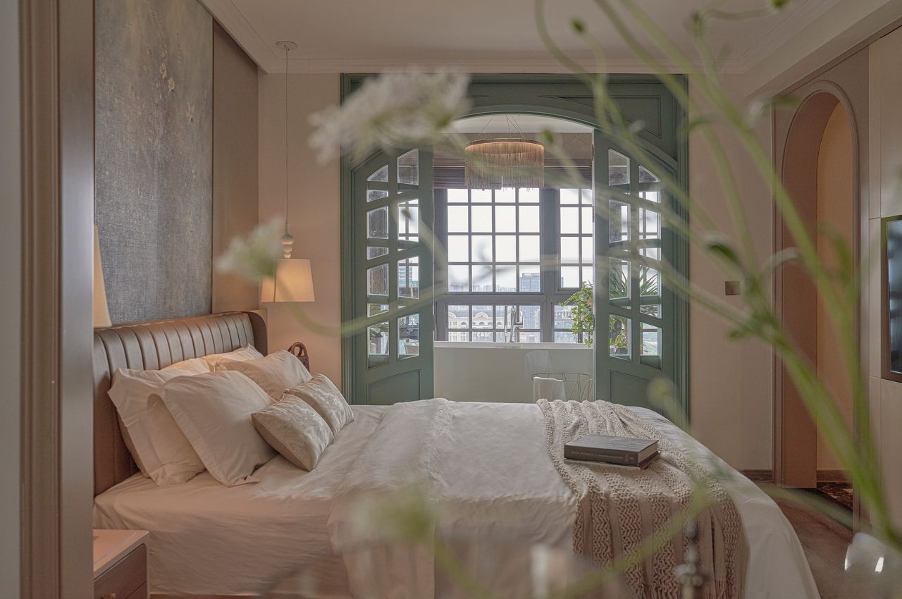 Giường ngủ bọc nệm phong cách hiện đại tinh tế