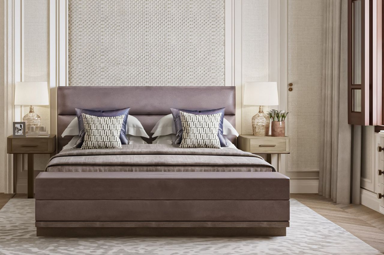 Giường ngủ bọc nệm phù hợp với mệnh Hỏa mới lạ