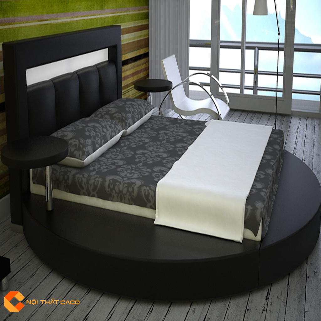 Giường ngủ hình tròn phong cách hiện đại