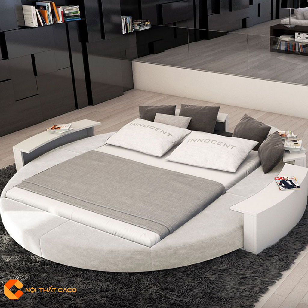 Giường ngủ hình tròn phong cách tân cổ điển