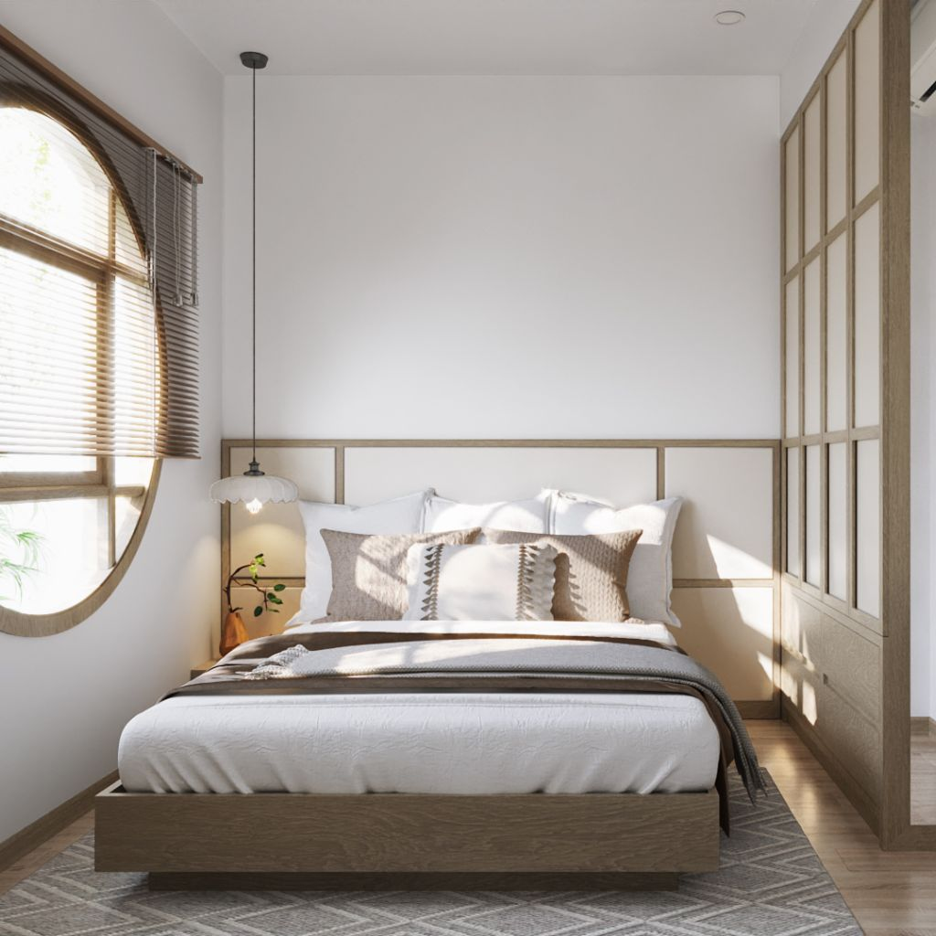 Giường ngủ kiểu Hàn Quốc - không chân