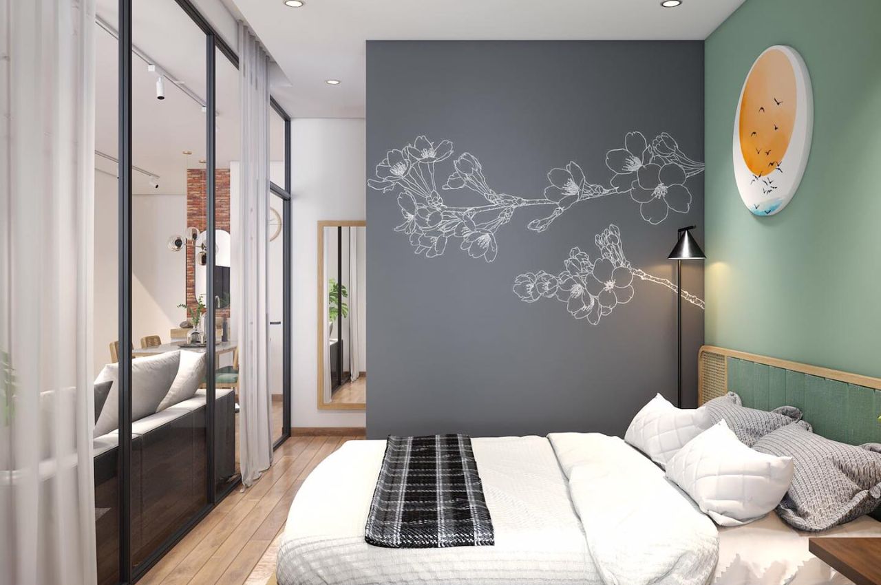 Giường pallet có ngăn kéo tạo cảm giác thoải mái