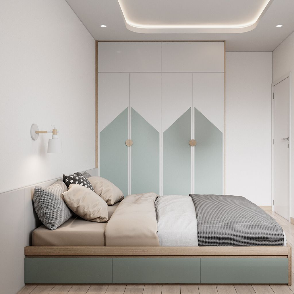 Giường rộng 2m2 dài 2m gỗ công nghiệp