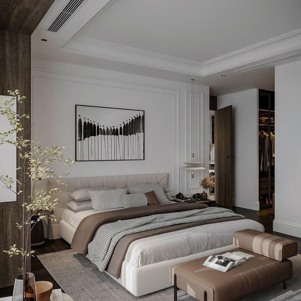 Mẫu giường kiểu Nhật hiện đại