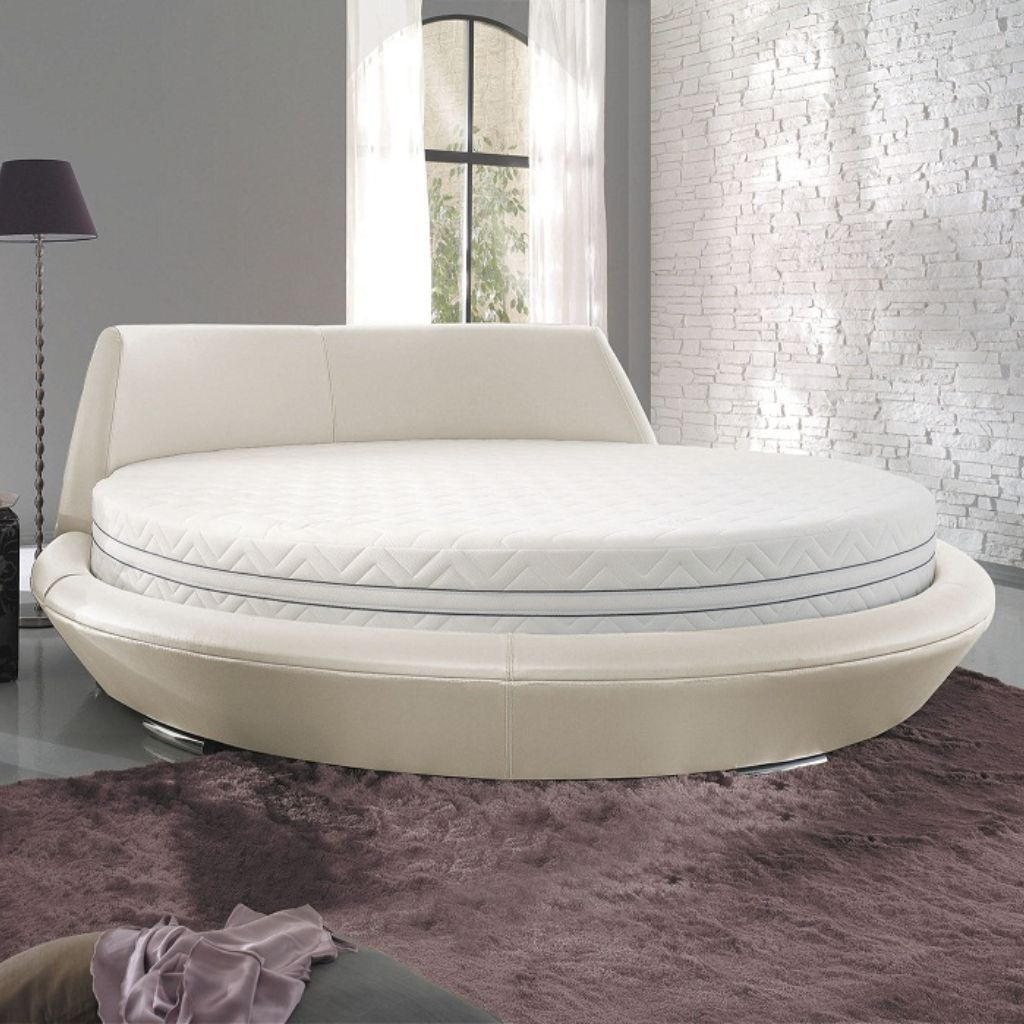 Mẫu giường ngủ hình tròn thông minh tích hợp nhiều tính năng