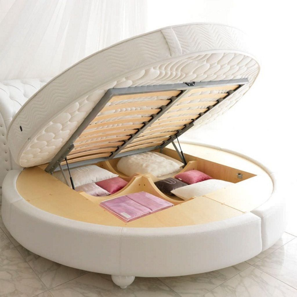Mẫu giường ngủ hình tròn thông minh