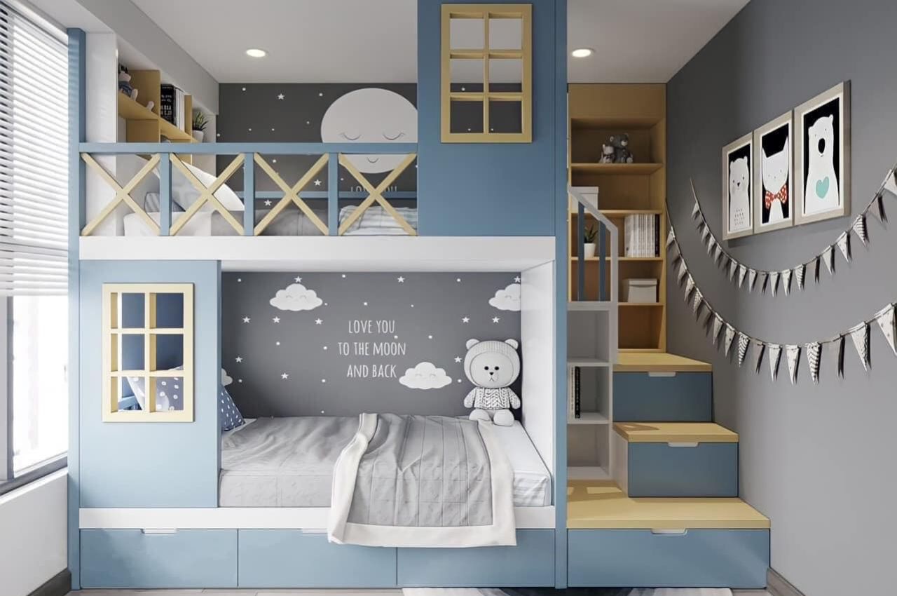 Giường ngủ 2 tầng - kiểu dáng đẹp, màu sắc độc đáo | MUA TẠI CACO 11