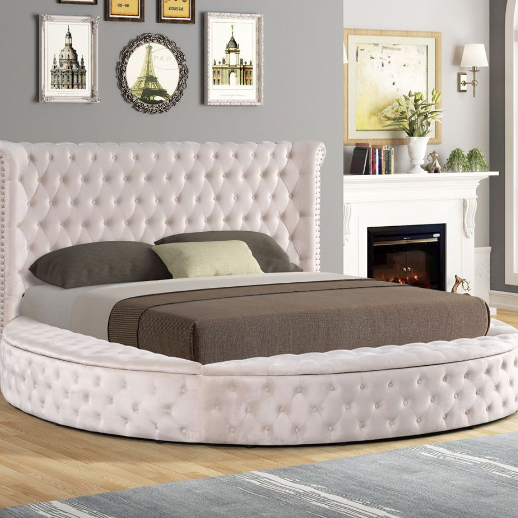 Mẫu giường tròn hiện đại có thiết kế sang trọng