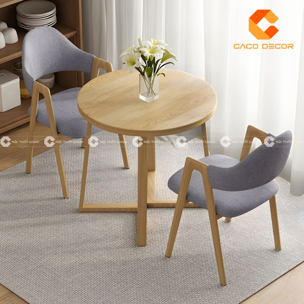 Bộ bàn ăn 2 ghế được làm bởi Nội Thất CaCo mã 02