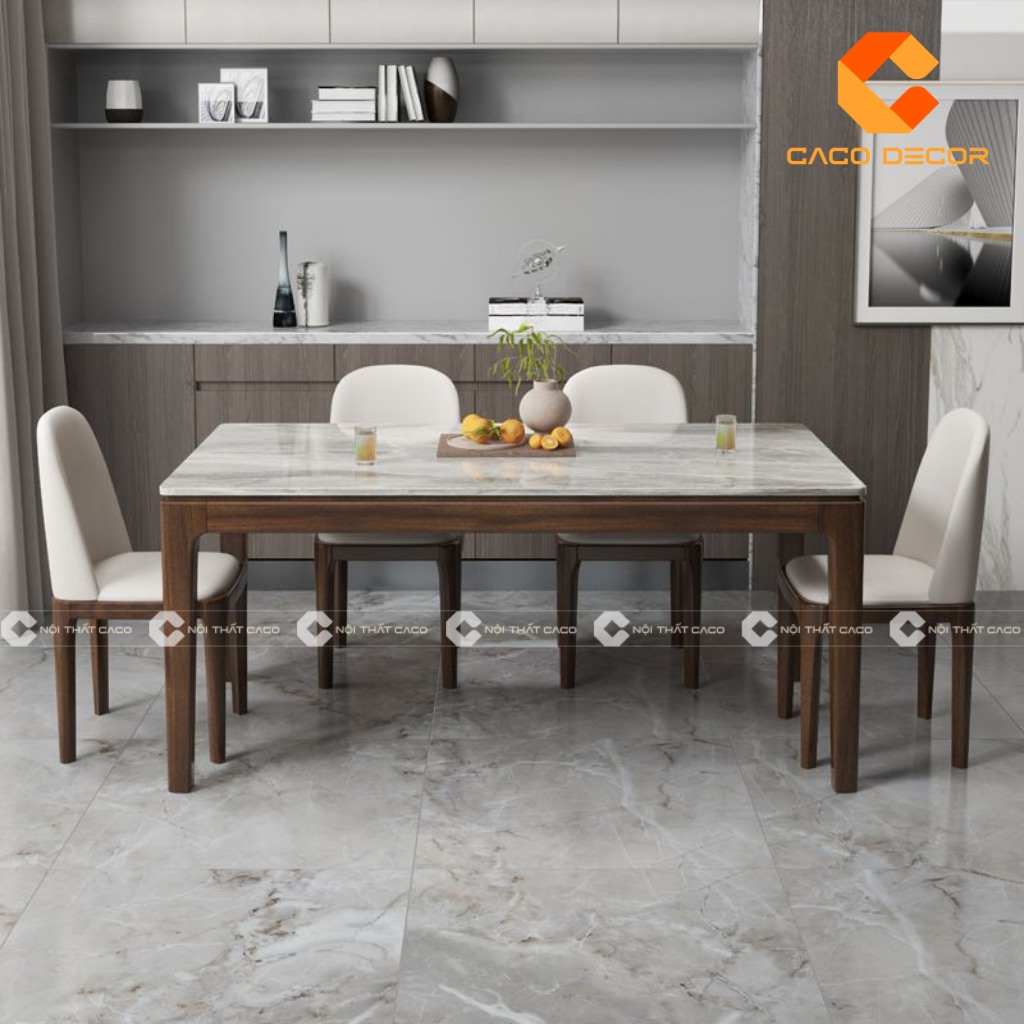 Mẫu 06 về kiểu dáng bộ bàn ăn gia đình hiện nay