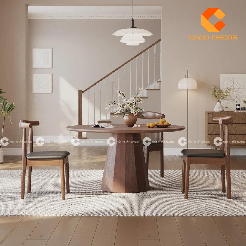 Bàn ăn tròn được thiết kế riêng danh cho 2 người ngồi