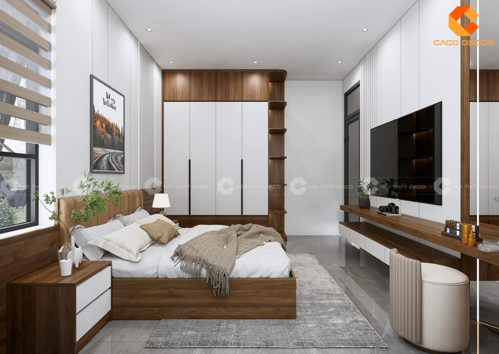 Tab đầu giường trong combo nội thất phòng ngủ