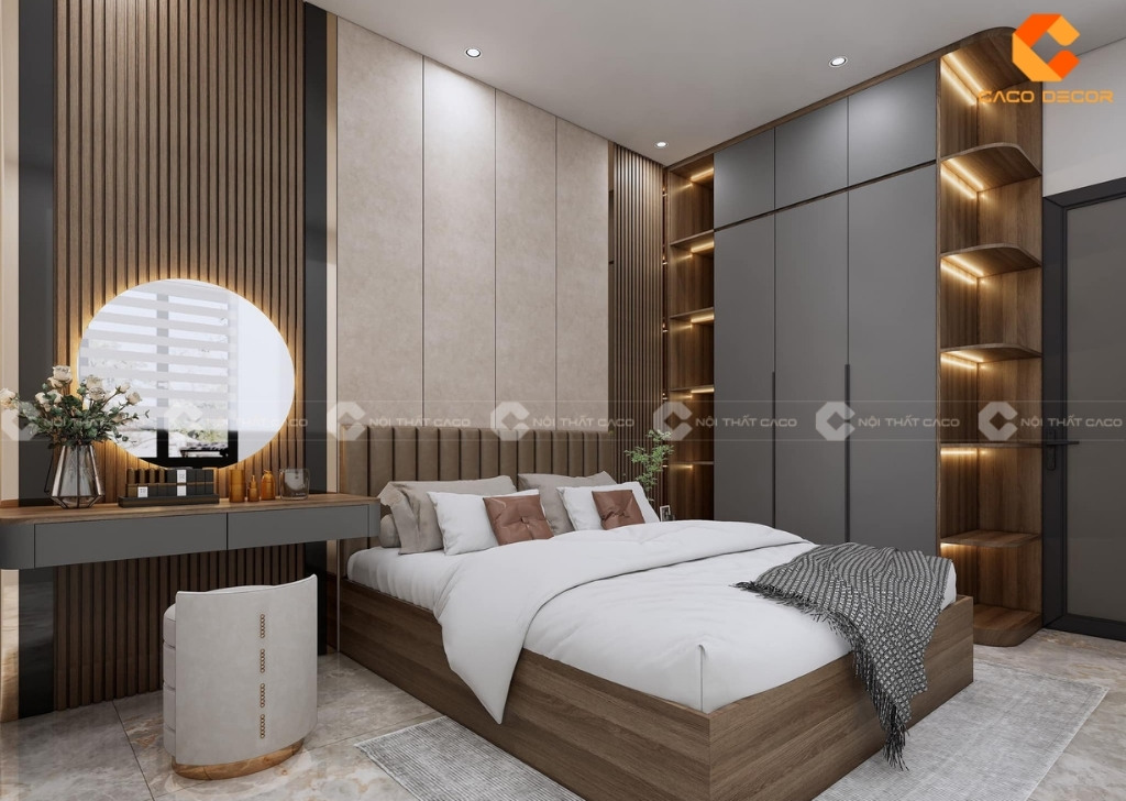 Bàn trang điểm trong combo nội thất phòng ngủ
