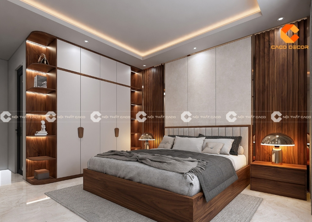 Giường ngủ trong combo nội thất phòng ngủ