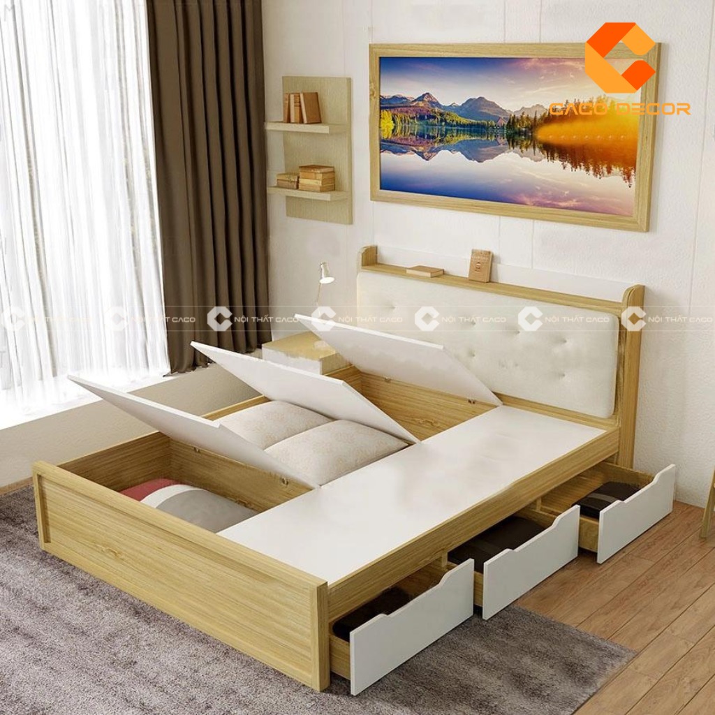 Giường gỗ công nghiệp dễ dàng lắp ráp