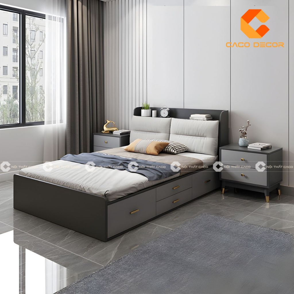 Giường ngủ đẹp có kích thước 1m2 nhỏ gọn