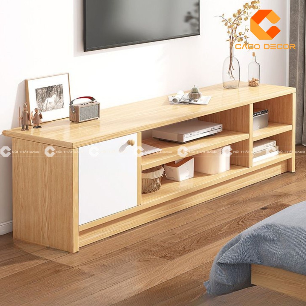 Mẫu kệ tivi phòng khách bằng gỗ công nghiệp mã KTV01