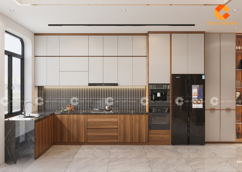 Mẫu tủ bếp gỗ công nghiệp đang được ưa chuộng hiện nay 