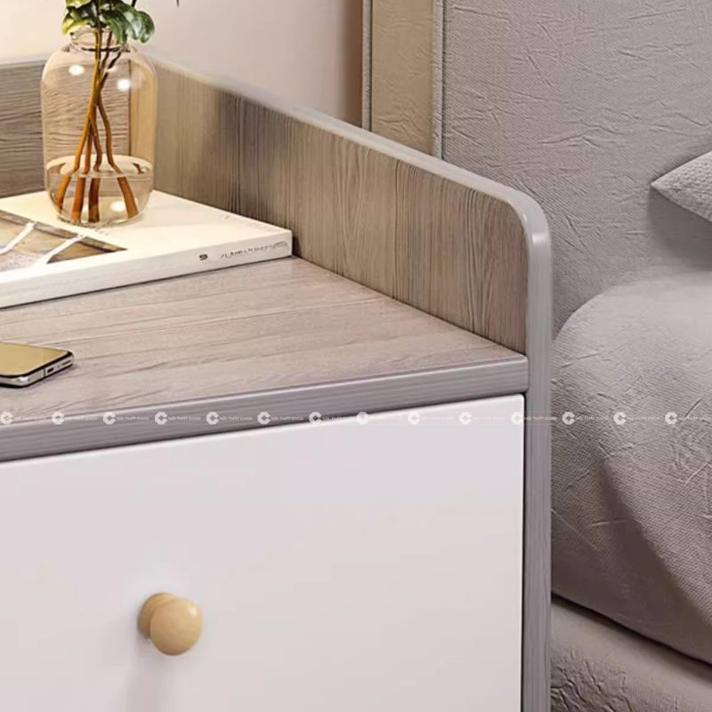 Tủ đầu giường gỗ MDF thiết kế hiện đại, thanh lịch