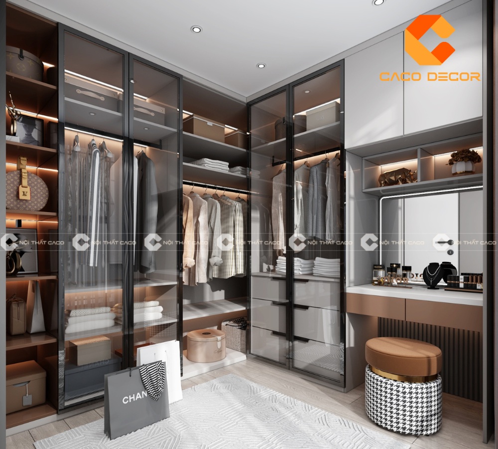 Tủ quần áo cánh kính hiện đại sang trọng