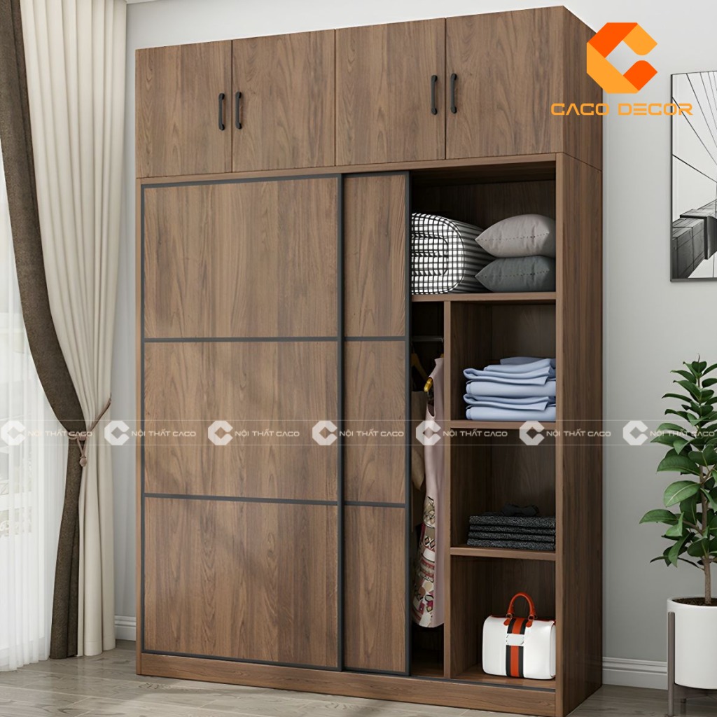 Tủ quần áo cánh trượt phù hợp với mọi không gian phòng ngủ
