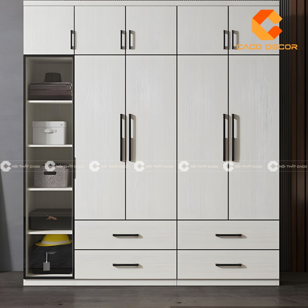 Tủ quần áo gỗ công nghiệp 1m6 