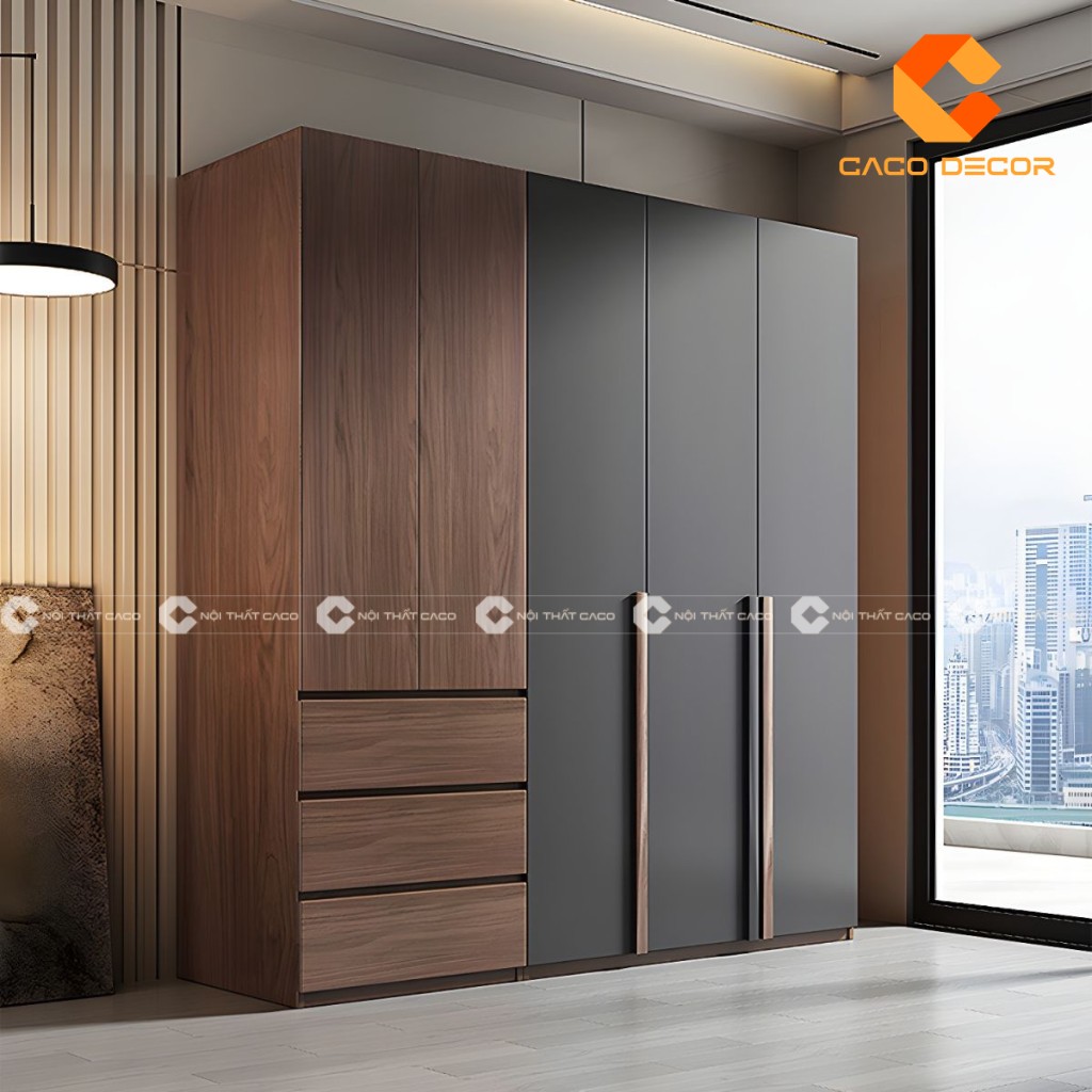 Mua tủ quần áo bằng gỗ công nghiệp với mẫu mã hiện đại