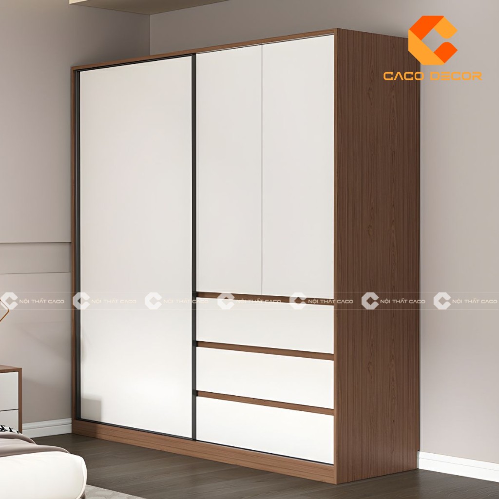 Tủ quần áo gỗ công nghiệp giá thành rẻ và phù hợp với điều kiện kinh tế 