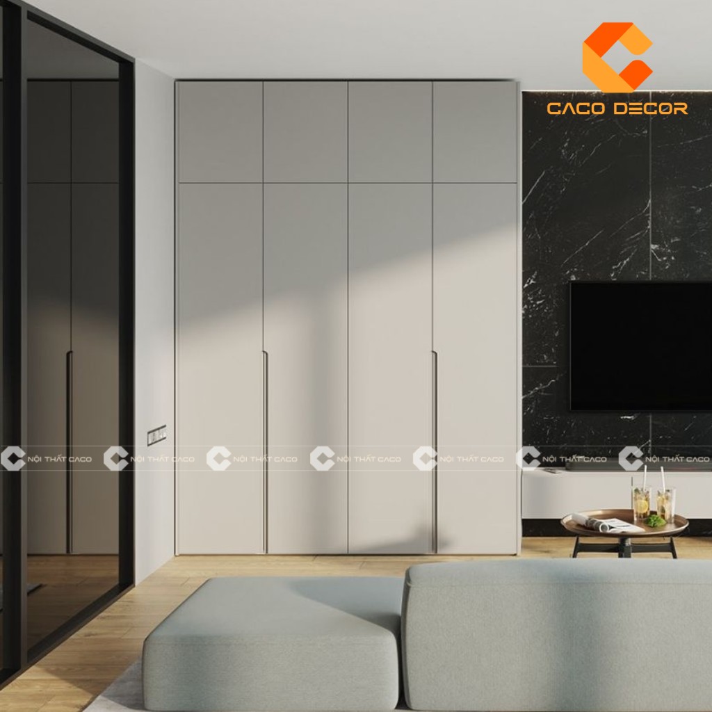 Tủ quần áo gỗ công nghiệp 4 cánh