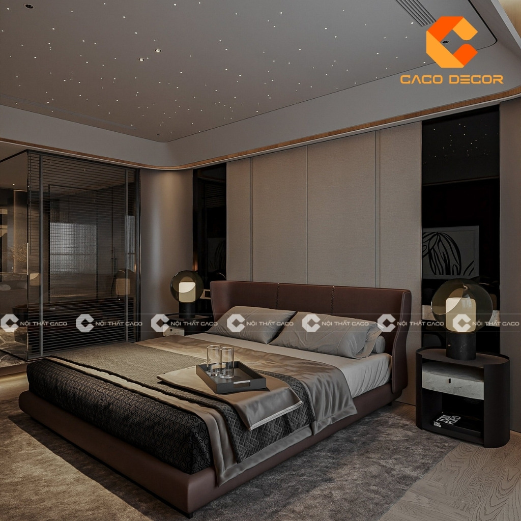 Mẫu nội thất phòng ngủ cho nhà phố hiện đại 