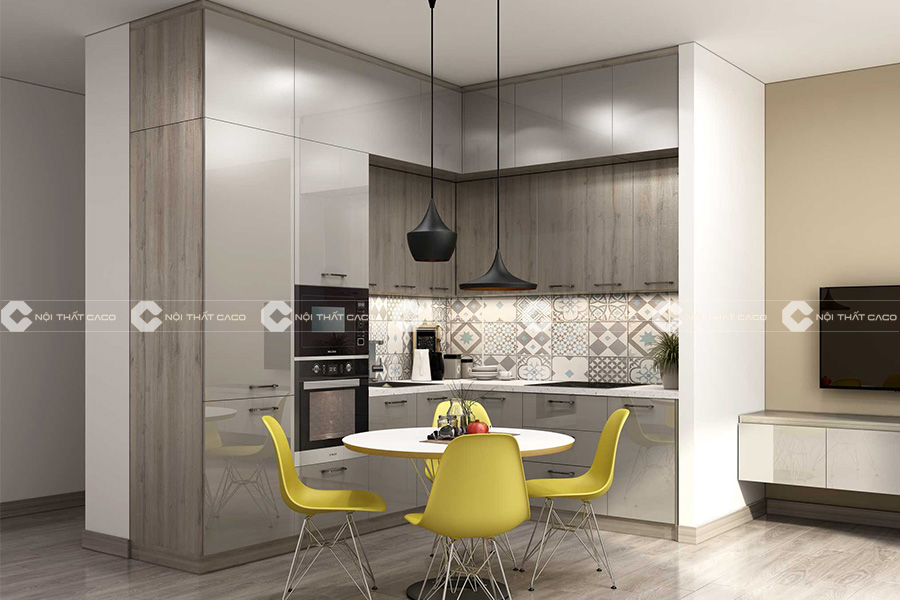 Thi công nội thất nhà bếp đơn giản