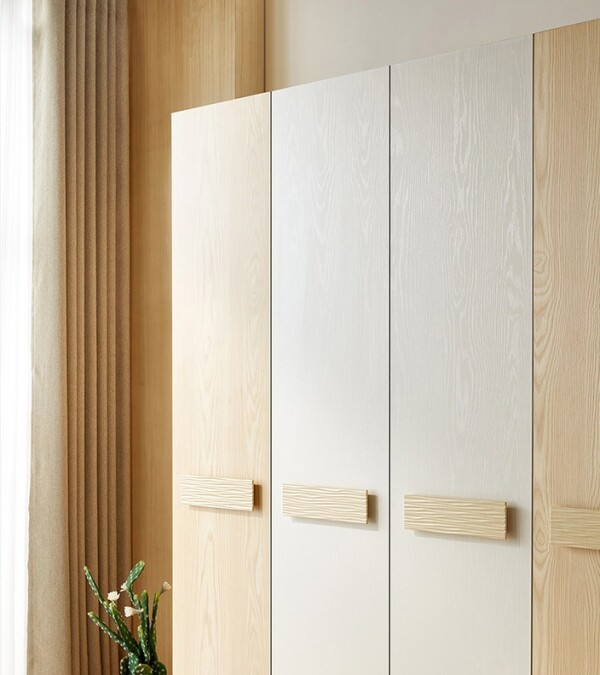 Tủ Quần Áo Gỗ Công Nghiệp MDF Màu Vàng Vân Gỗ - TAM014  3