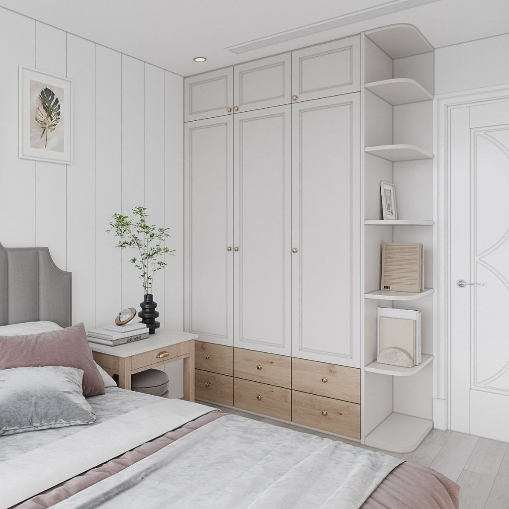 Các dạng mẫu tủ quần áo chung cư phổ biến