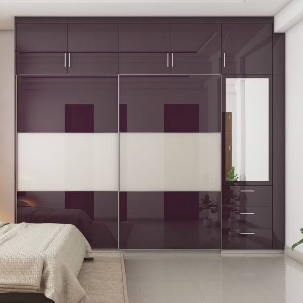 Cấu tạo của tủ quần áo phủ Acrylic