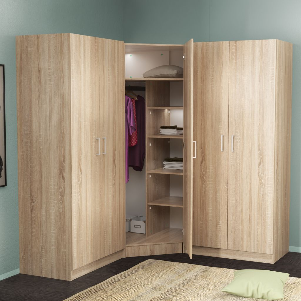 Mẫu tủ quần áo chung cư gỗ tự nhiên cao cấp