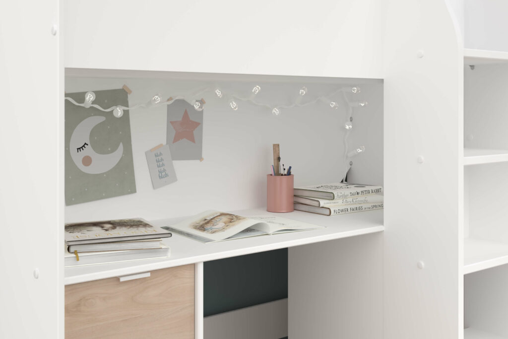 Giường Tầng Gỗ MDF Tích Hợp bàn Học, Tủ Áo Đa Năng - GT014 1
