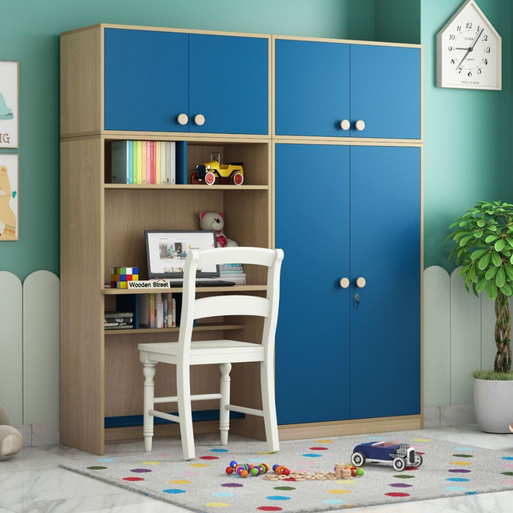 Tủ quần áo kết hợp bàn học dạng cánh mở