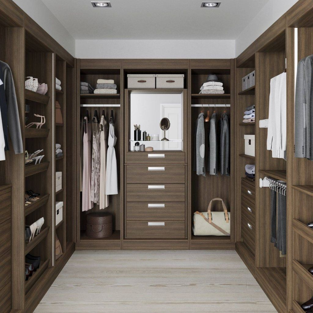 Tủ quần áo không cánh - gỗ tự nhiên cổ điển