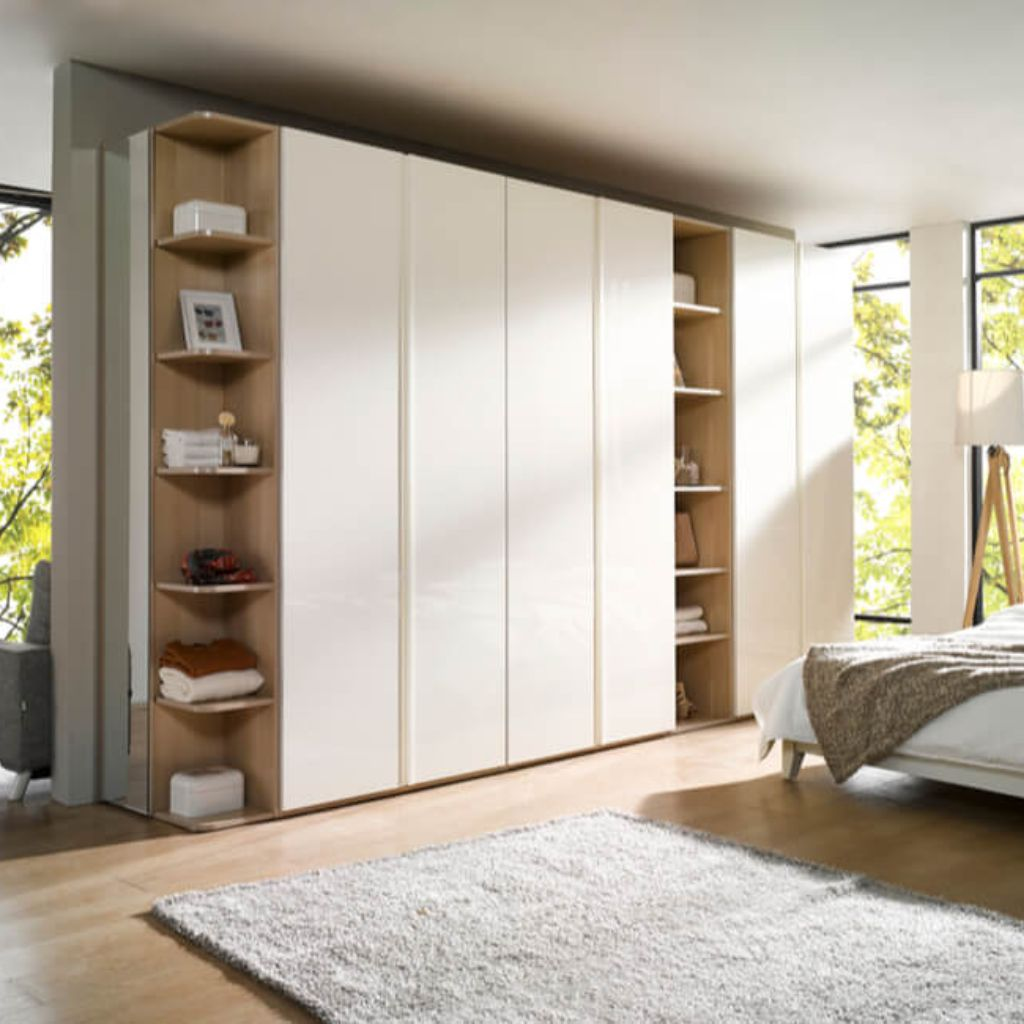 Tủ quần áo nhiều ngăn âm tường trang nhã thanh lịch