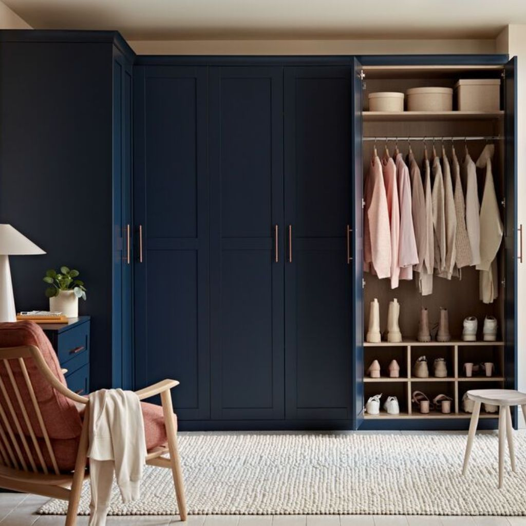 Tủ quần áo nhiều ngăn âm tường