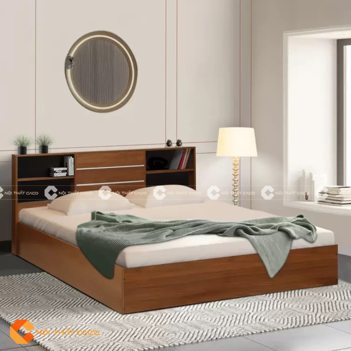 Giường ngủ gỗ công nghiệp hiện đại ấn tượng