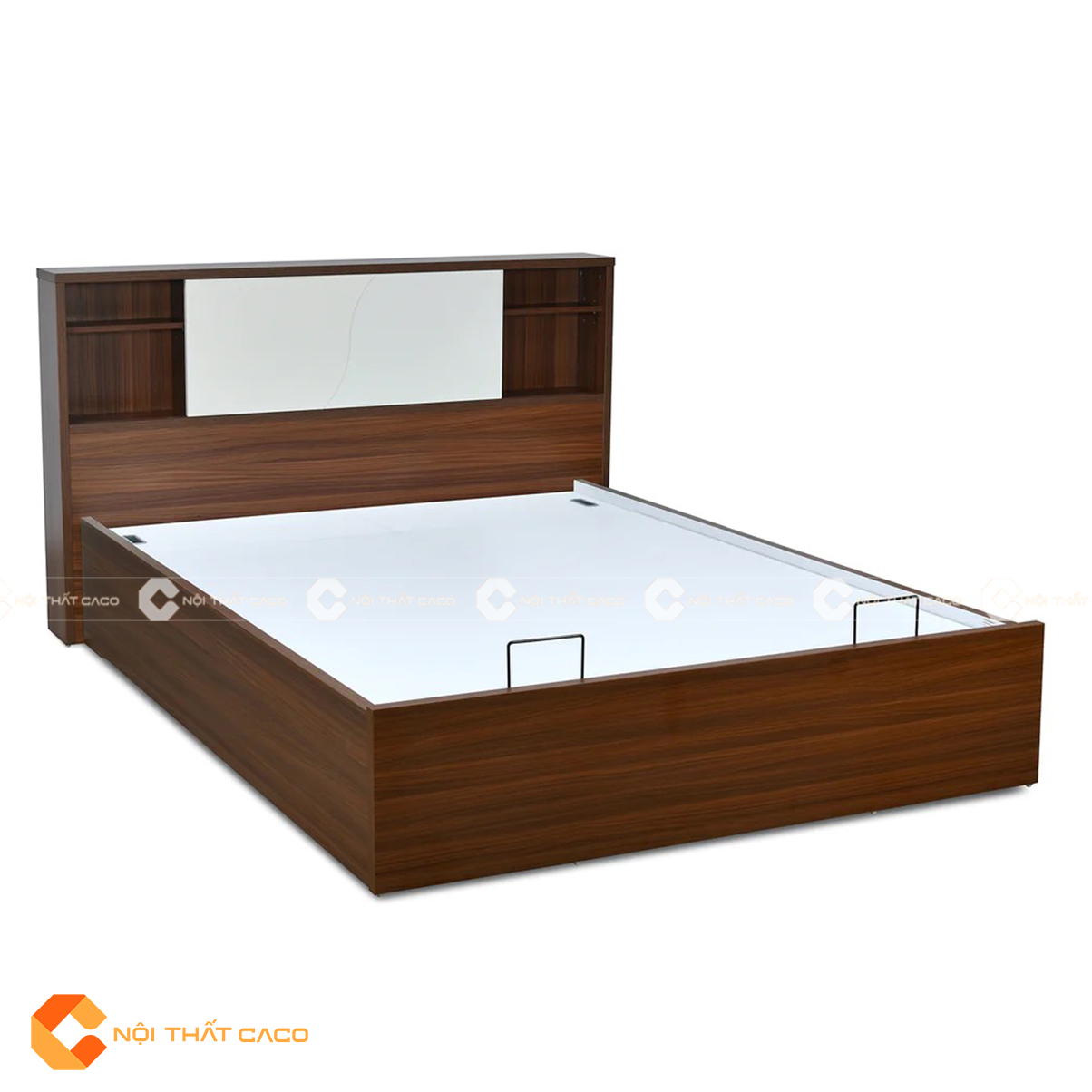 Giường ngủ gỗ công nghiệp hiện đại có ngăn lưu trữ đồ đạc