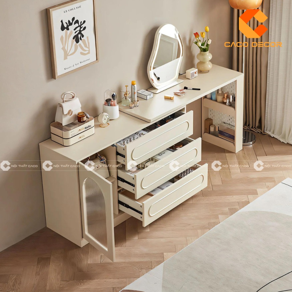 Mẫu bàn trang điểm gỗ mdf mã 02 tại cửa hàng CaCo